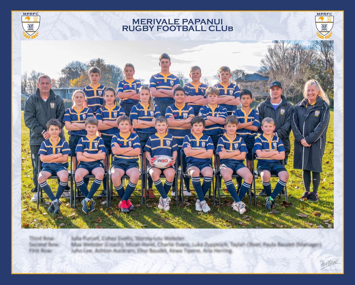 Merivale Papanui Rugby Football Club team photograph